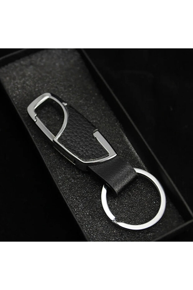 6 cm black1 Creative Leather Keychain with Portable Waist-Hanging Design, Ideal for Holiday Souvenir