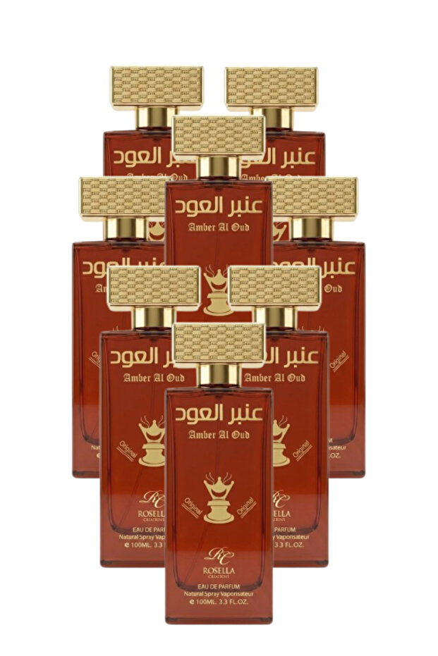 8 قطع من عطر العنبر والعود 100 مل