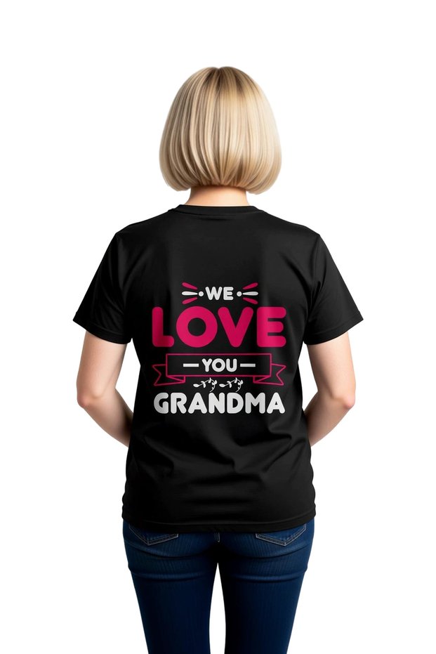 Women's Love Message Printed Short Sleeve Round Neck Casual Cotton T-Shirt Comfortable Cut Casual Modern