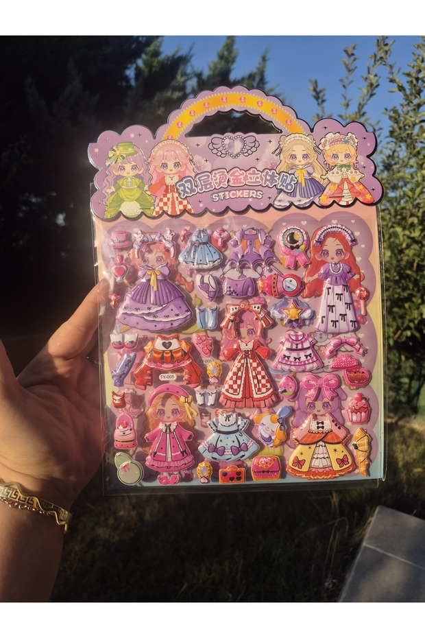Sticker Set-Dress up Embossed Sticker/Model2