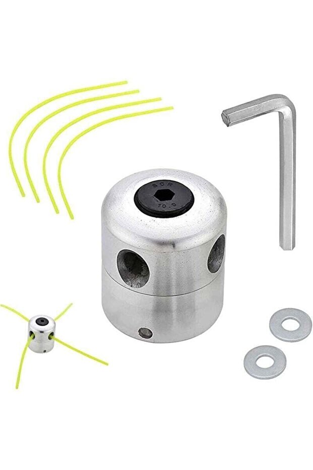 Aluminum 4-line mower head, universal for brush cutters & mowers.
