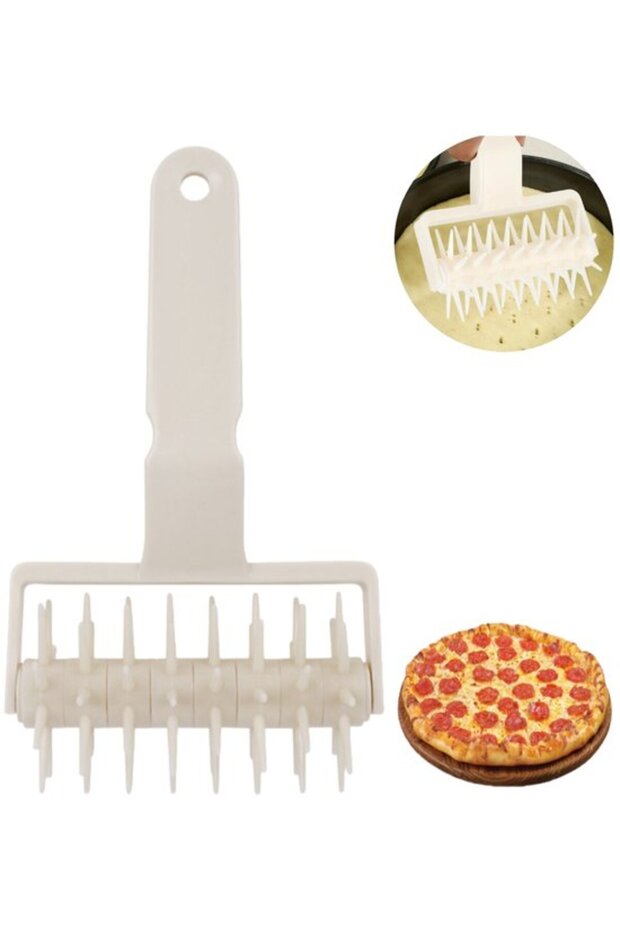Pizza rotisserie, baking tool, suitable for bakeries, white.
