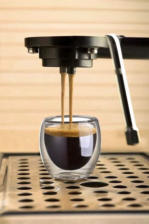 كوب اسبريسو 80 مل كوب قهوة بجدار مزدوج 1 قطعة