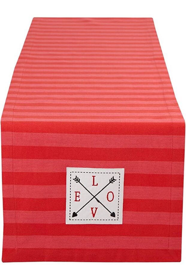 Valentine's Day Table Top Collection, Table Runner, 14x108, Hearts Collage