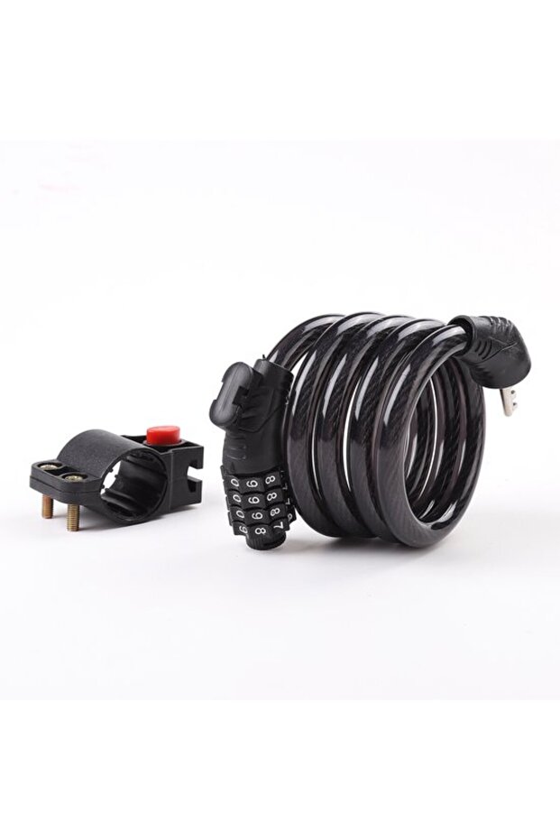 Combination chain lock black.