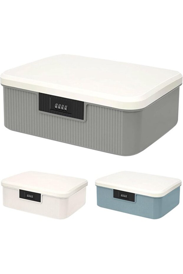 Double-layer combination lock medicine box.