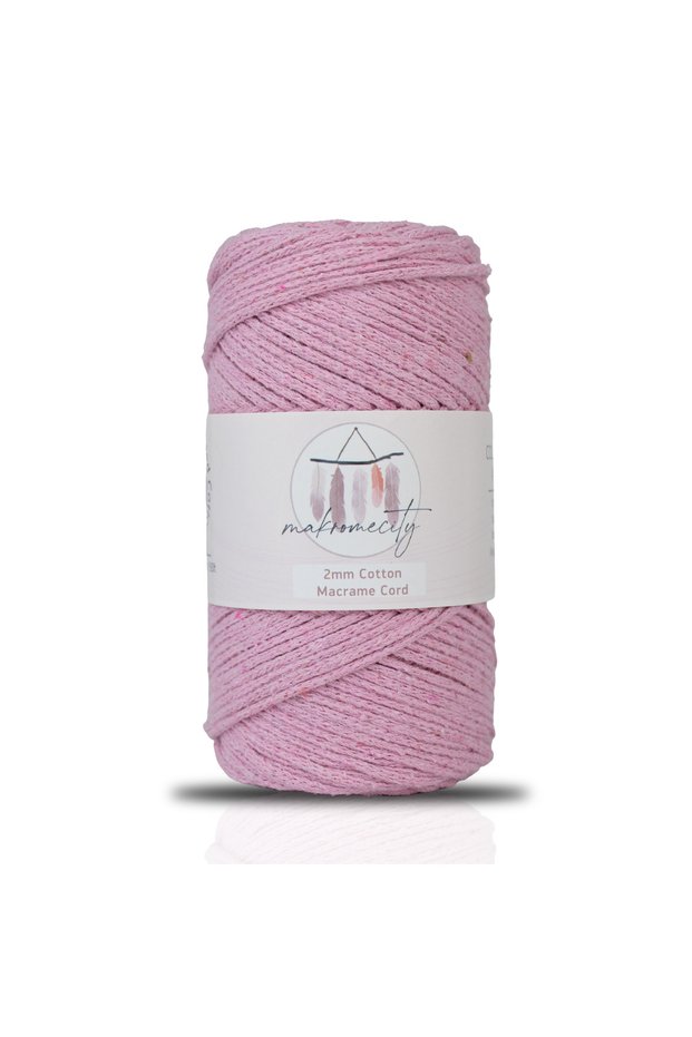 Premium Cotton Cotton Macrame Rope Candy Pink 200 Gr 150 Meters 2mm Cotton Macrame Bag Rope Supla Rope