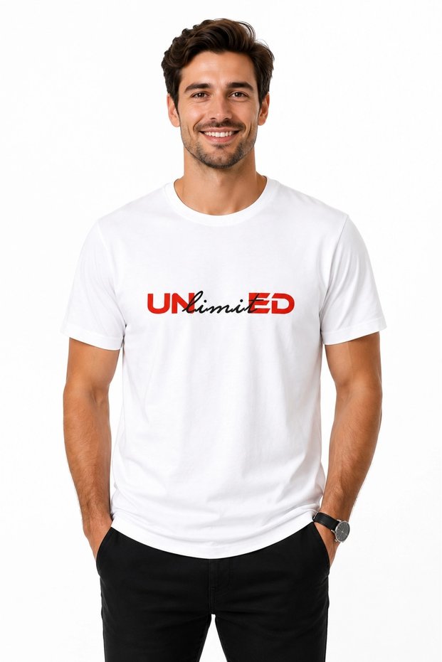 Unlimited Premium Unisex T-Shirt 100% Cotton Modern White T-Shirt