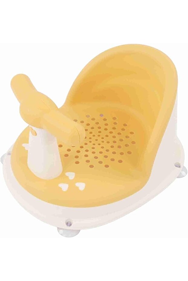 Baby Bathtub, Foldable Non Slip Design with Powerful Suction Cups Adjustable Backrest Infant