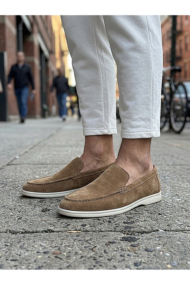 Lora Mink Suede Loafer Soft Men's Daily New Model Shoes