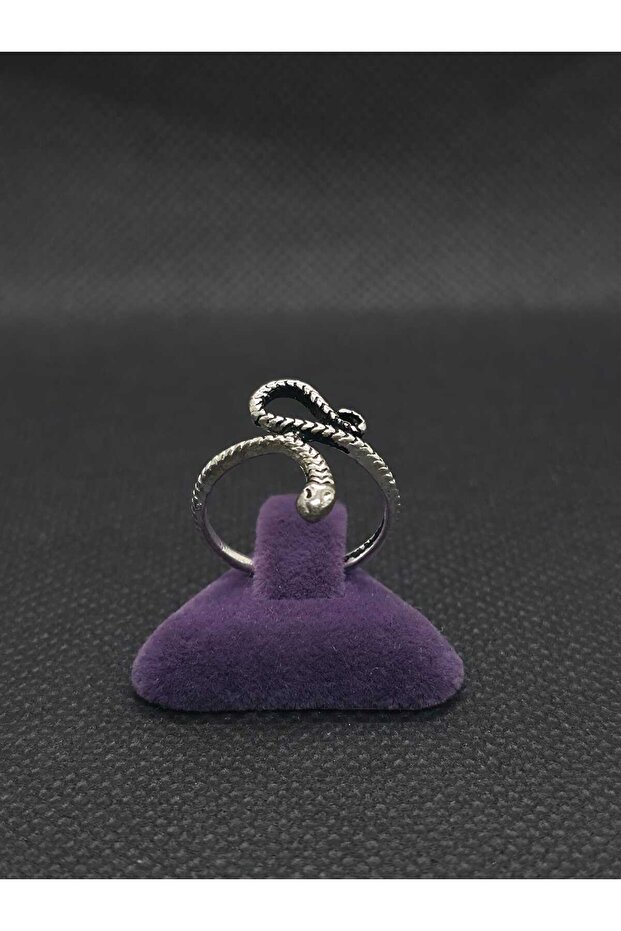 Snake Model Modern Design Stoneless Steel Foot and Finger Joint Ring Minimal Jewelry Accessory
