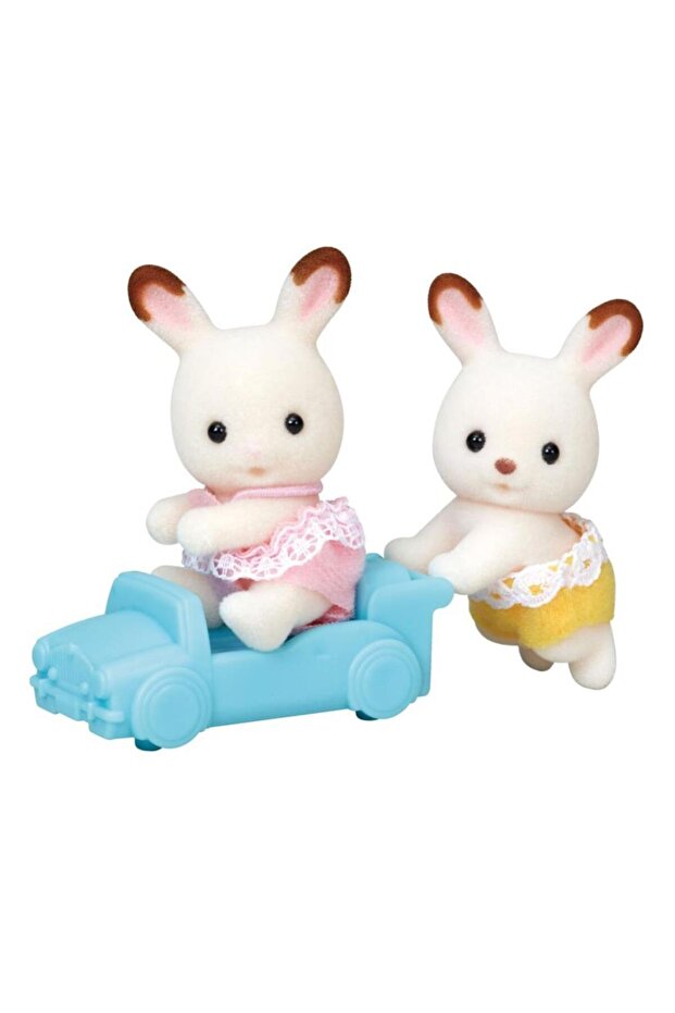 Sylvanian families chocolate eared rabbit twin babies 5420