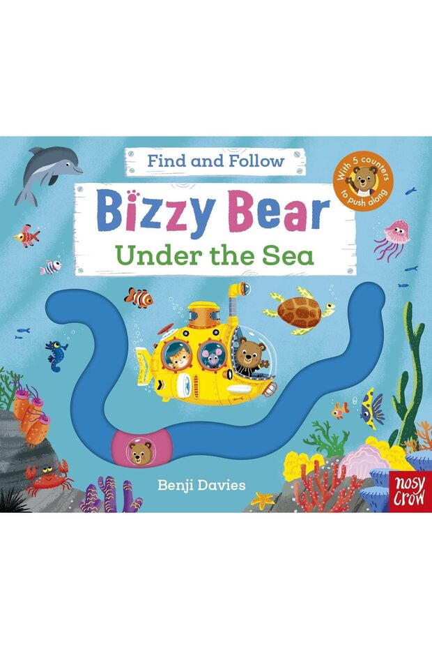 Bizzy Bear Find and Follow: Under the Sea: with 4 sliding counters