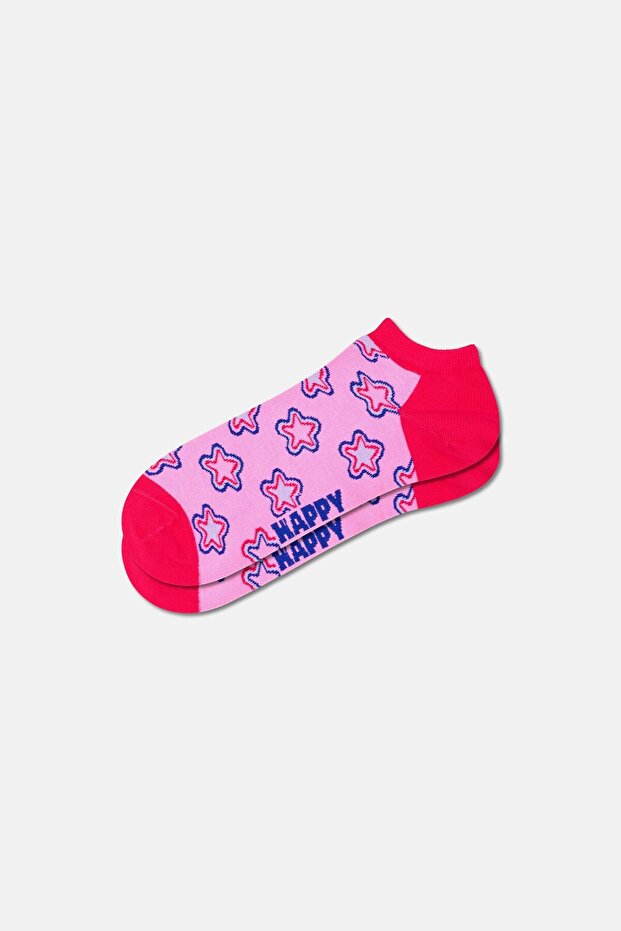 - Pink Star Patterned Socks