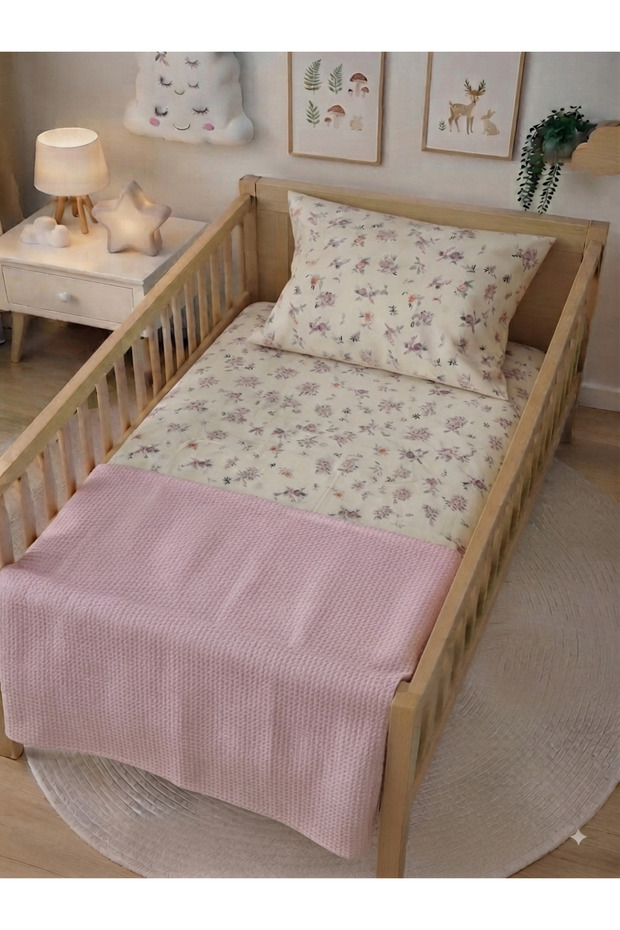 Baby Pique Set Pillow Sheet Pique Set 100% Cotton