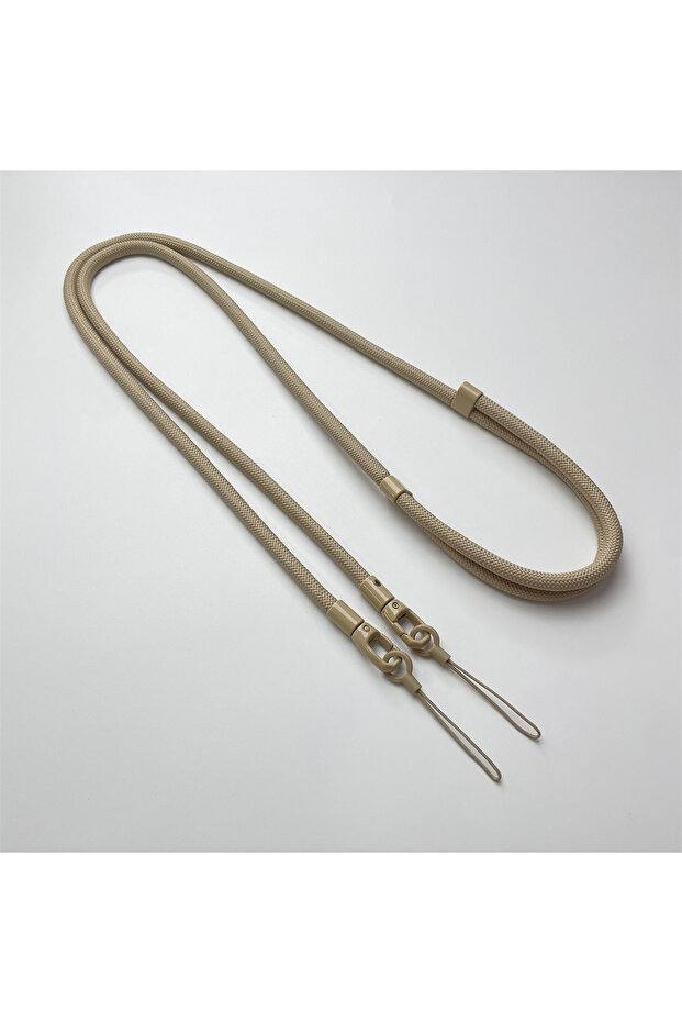16 Camel Polyester / Nylon Adjustable Lanyard Crossbody Mobile Phone Straps Suit for IPhone 17 16 15