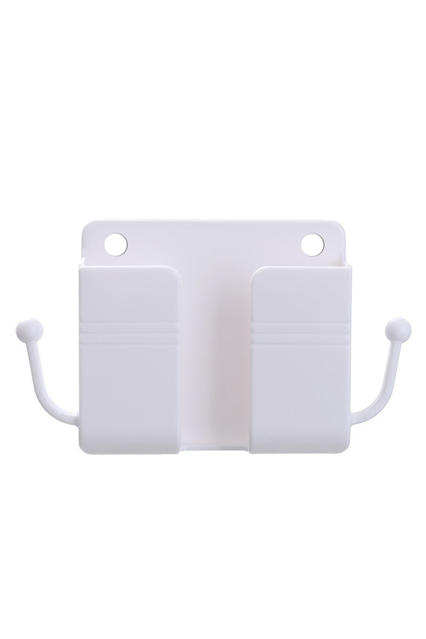 04 Wall Mount Phone Holder Universal Cell Phone Storage Rack Bedside Charging Stand AntiSlip Stable