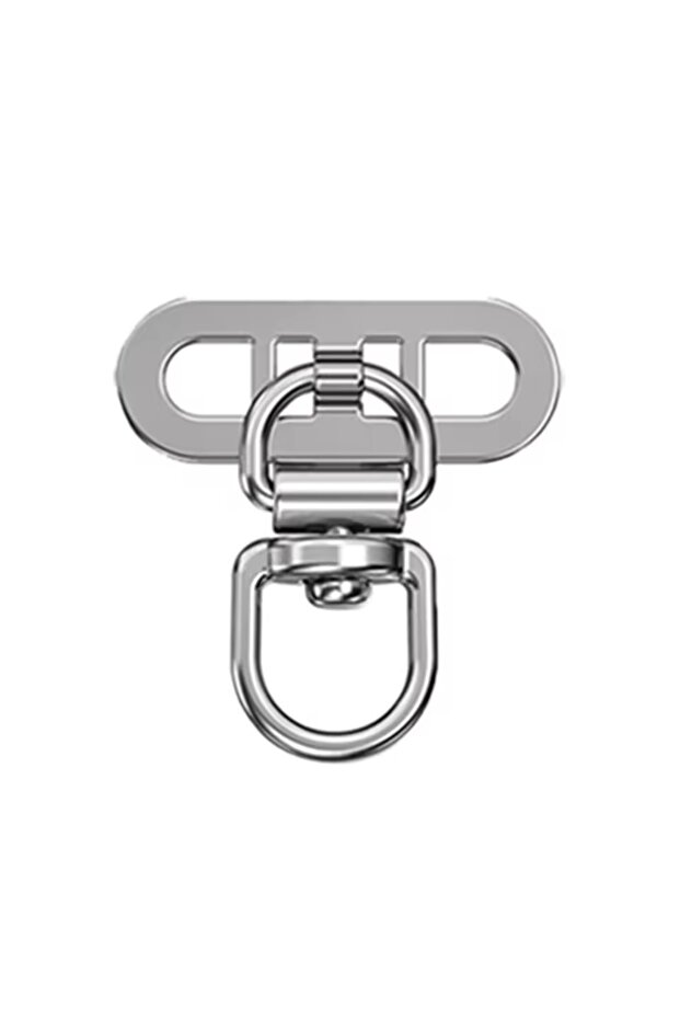 1Pc Silver 1-4pcs 360° Rotatable Stainless Steel Tab Phone Tether Portable Connecting Hanging Piece