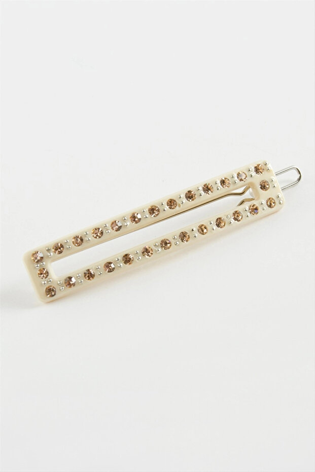Rectangular Stone Clip Buckle