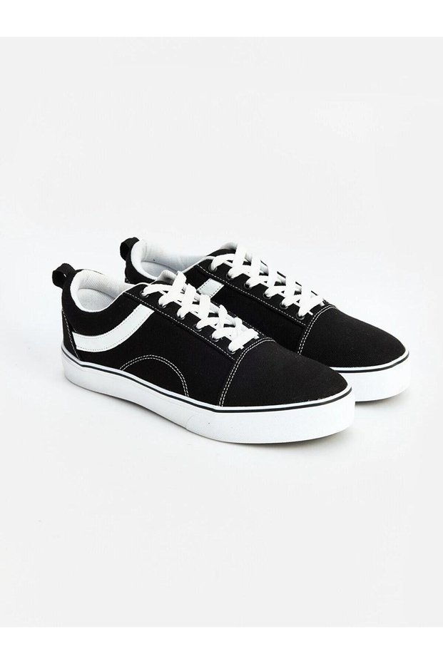 Women's Lace-Up Sneakers with Stripe Detail (W6)