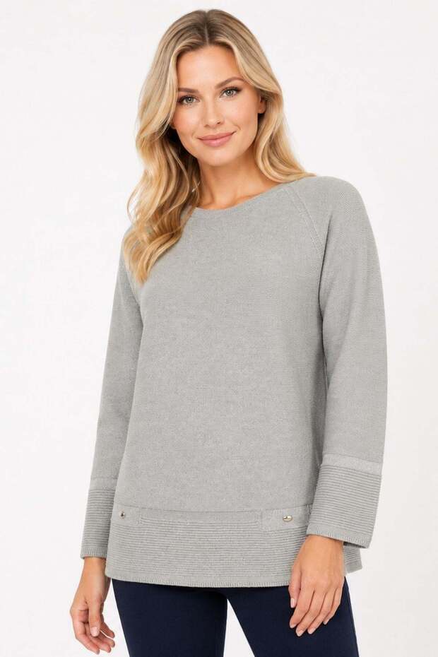 Women's Crew Neck Seamless Sweater Mint