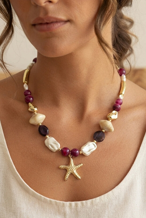 Acrylic Design Sea Star Pendant