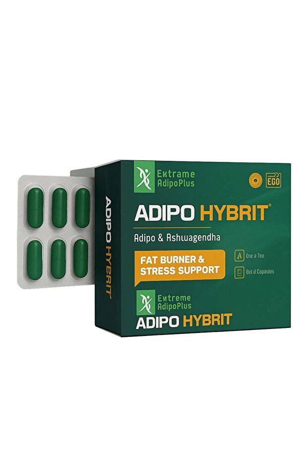 Adipo Extreme Plus Hybrid Fat Burner Stress Support 30 Capsules
