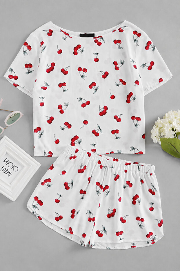Angelina Small Cherry 2 Pack Ultrasoft Shorts Set