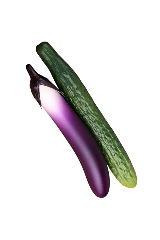 2 Pcs High Simulation Soft Artificial Fake Vegetable Props