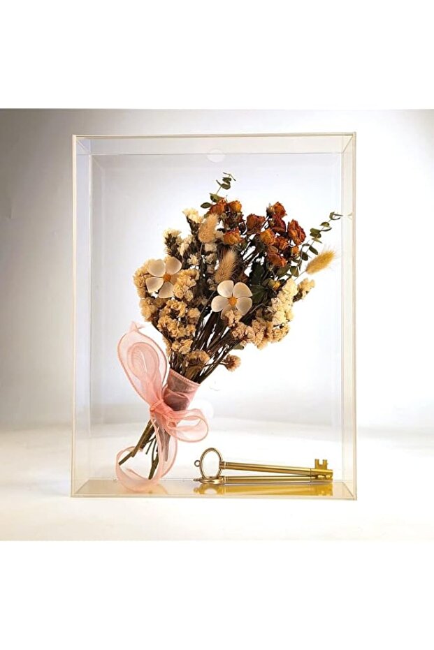 WANLIAN Acrylic Shadow Box, Transparent Shadow Box Frame, Deep Shadow Boxes Display Cases, Wall Mount and Tabletop (11.2" x 14.3")