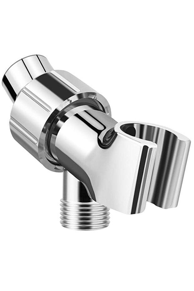 Shower Head Holder With Solid Brass Ball Joint For Handheld Shower Head, Adjustable Handheld Shower Head Holder, Premium ABS Bracket For Connecting Shower Arm And Shower Hose, Shower Adapter