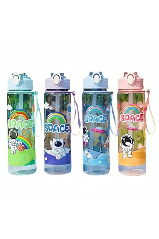 Stylish, Lightweight, Bpa-Free Plastic Drinking Water Bottle, Perfect For Outdoor Activities 10 * 35 Cm, (Modle 5), (Assorted)