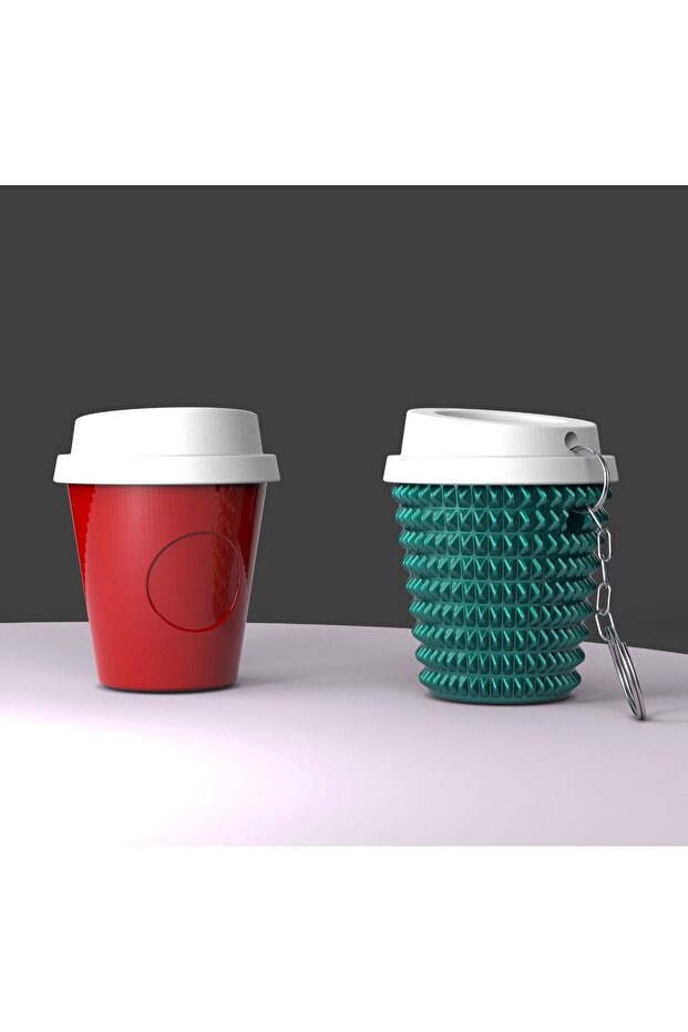 ☕ Coffee Cup Keychain | 3D Printing Pla Decorative Keychain | Gift for Coffee Lovers | Bags & Bag Decorations