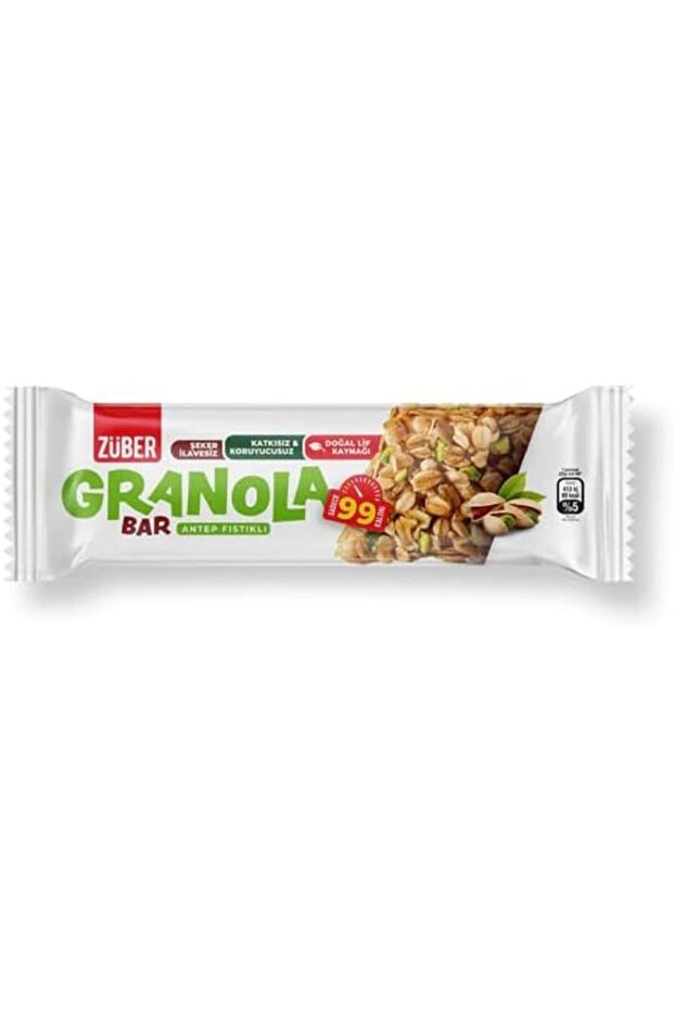 ZUBER GRANOLA BAR PISTACHIO 25G