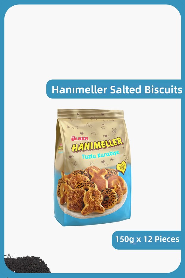 Hanimeller Salted Mixed Cookies - Like a Mother's Touch - 150 Grams - 12 Pieces