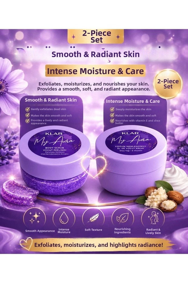 My Aura Body Scrub & Intensive Moisturizing Hand and Body Cream