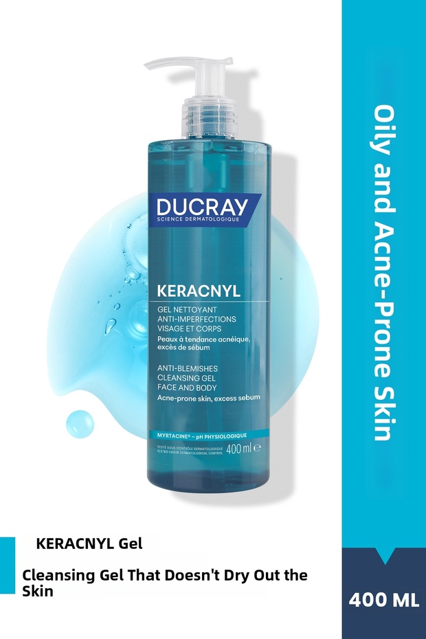 Keracnyl Cleansing Gel for Oily and Acne-Prone Skin 400 ml
