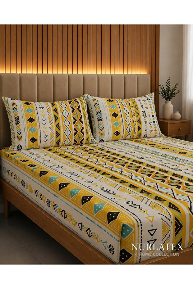 طقم ملاءات مطاطية مقاس كبير 180 × 200