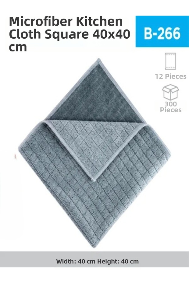Microfiber Kitchen Towel Checkered 40*40 (Rnd17)