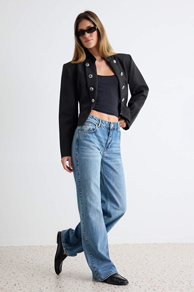 Mavi More Sustainable Normal Bel 100% Pamuk Wide Leg Geniş Paça Jeans TWOSS26JE00125 - 2