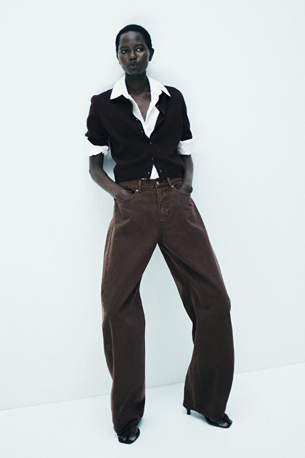 Barrel Regular Waist Jeans