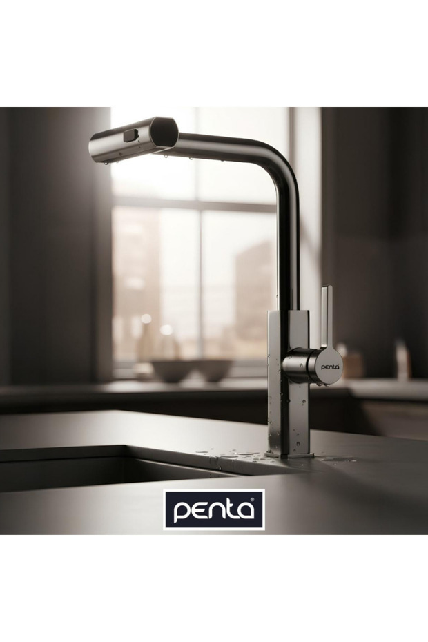 Gray Spiral Square Sink Faucet 1311Gg