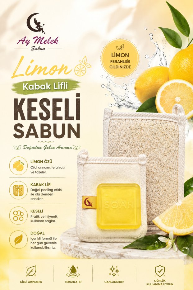 Natural Pumpkin Fiber Lemon Extract Soap Set Natural Pumpkin Fiber Bath Scrub - Pumpkin Fiber Facial Scrub