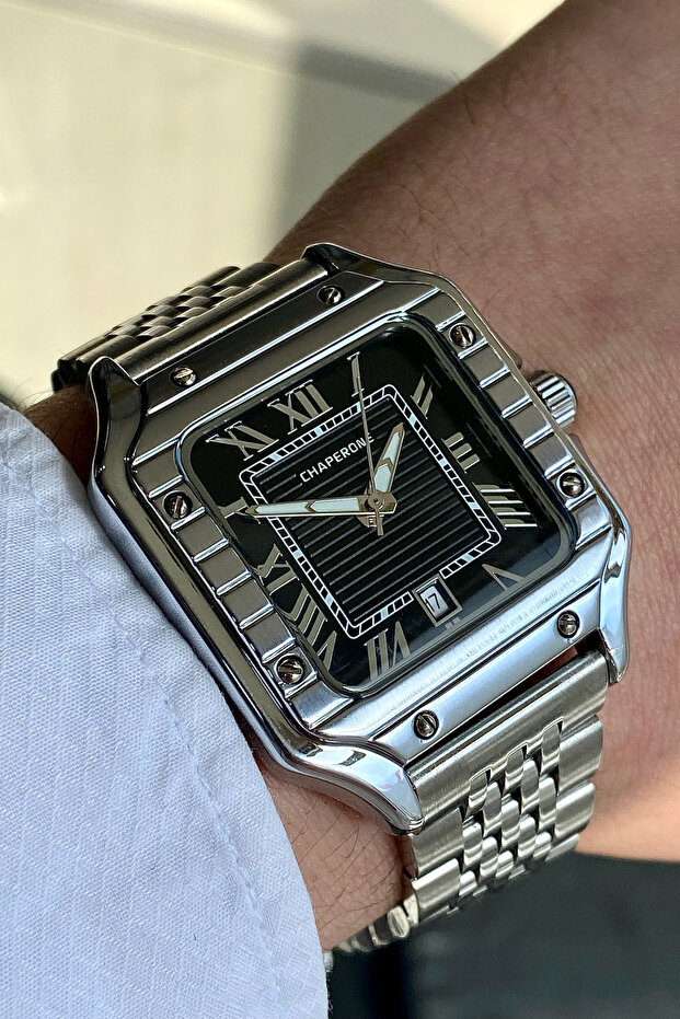 Ch00168M Men's Wristwatch with Steel Strap