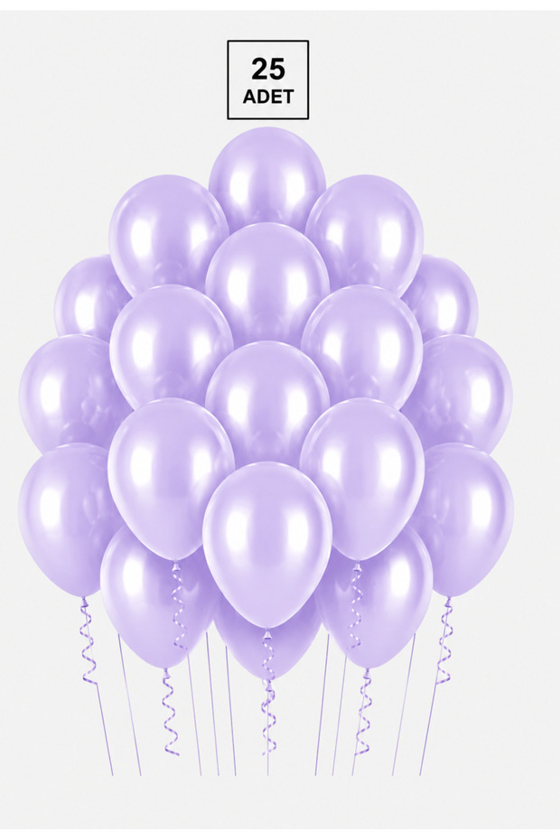 Lilac Metallic Color Balloon 25 Pieces