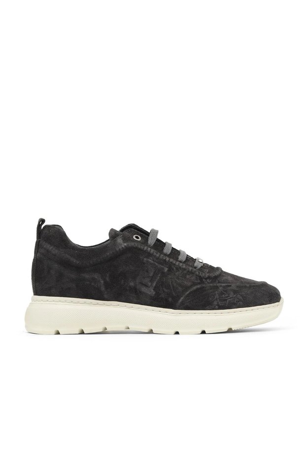 Gray Dark Suede Men's Sports Shoes 34Ma7036