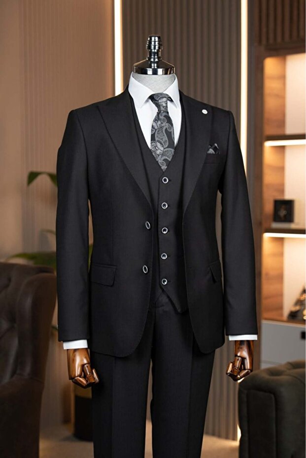 Exclusive vest suit black
