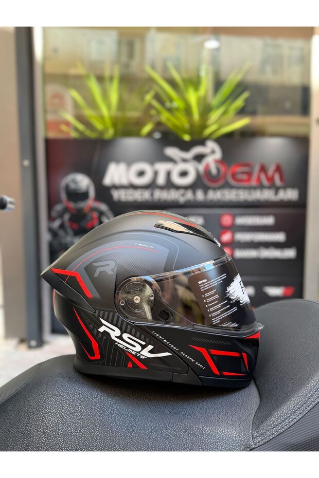 FR-965 Duncan Red Çene Açılır Kask