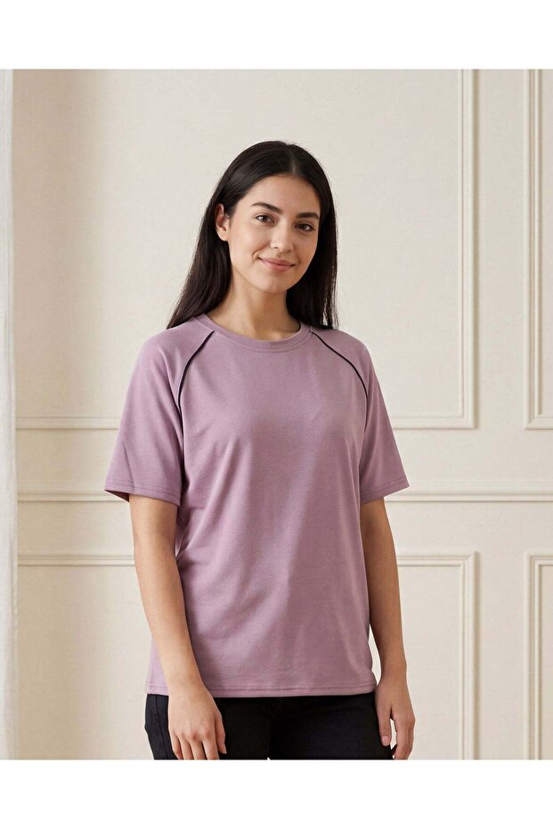 Women Purple Active T-Shirt