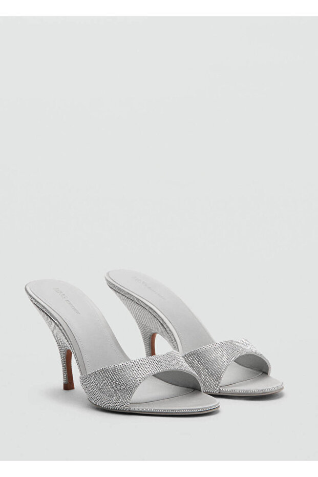 Rhinestone Stone Wedge Heel Sandals